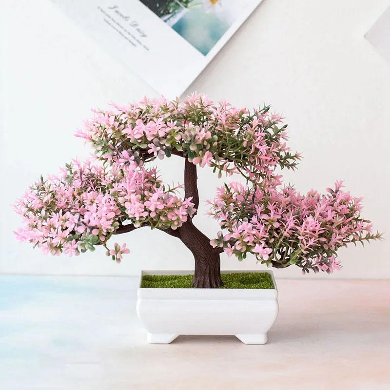Bonsai Gardenia - Plantes artificielles bonsaï, fausses fleurs, ornements