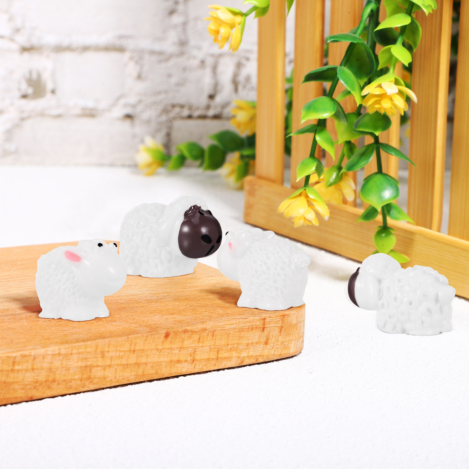 Bonsai Garden Display - 30 pièces de mini moutons décoratifs