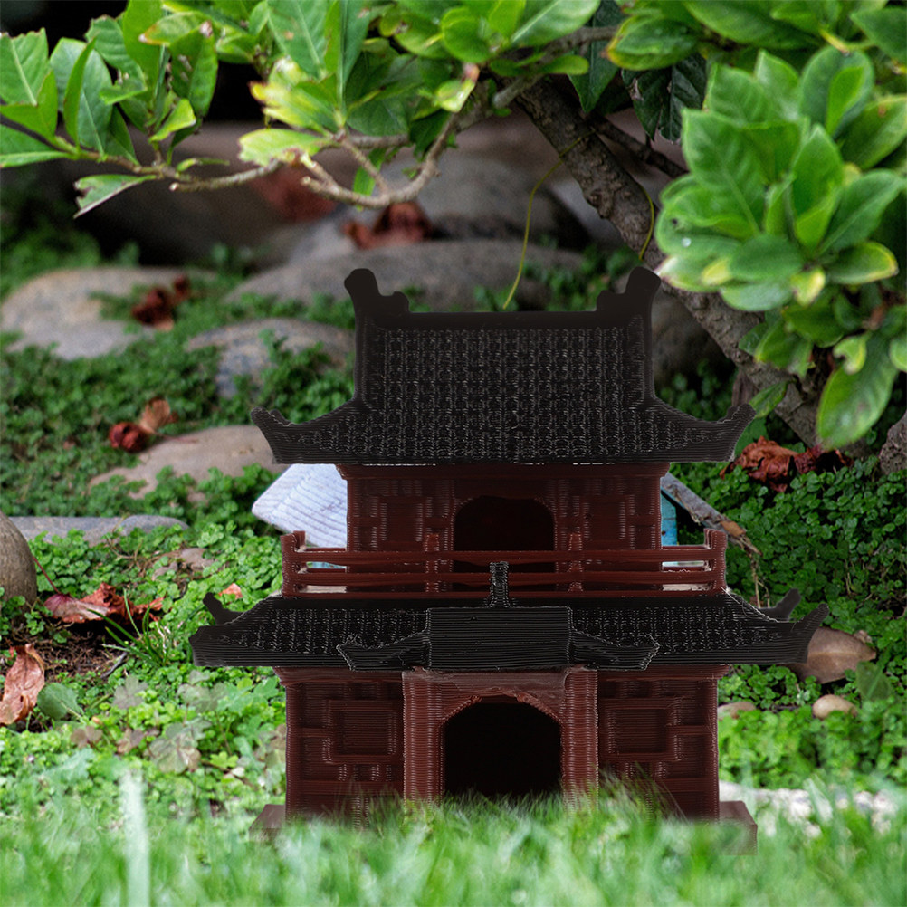 Statue de pagode miniature, or - Bonsai Garden Display avis et prix