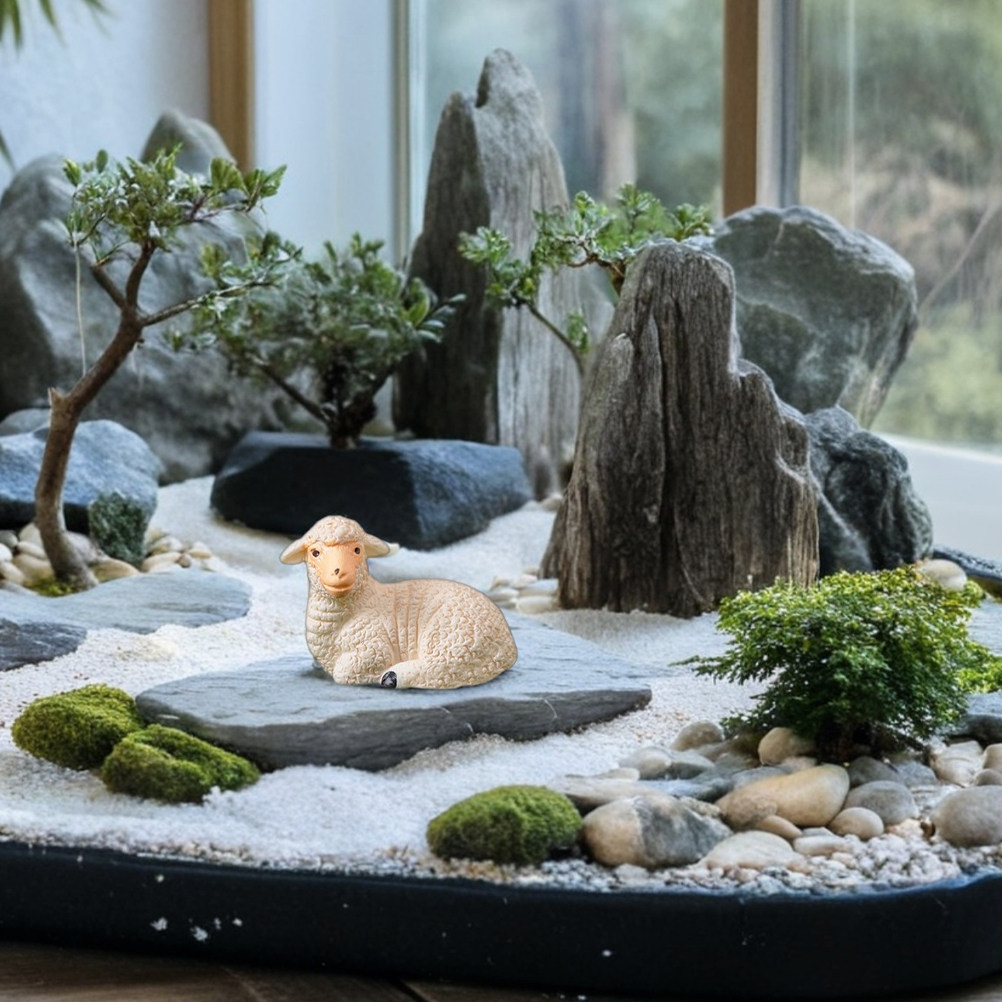 9 figurines de moutons réalist - Bonsai Garden Display avis et prix