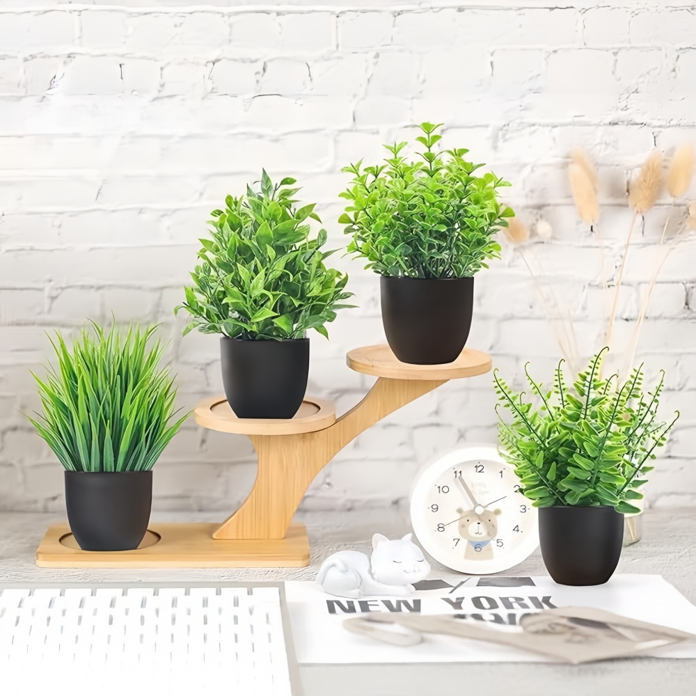 Lot de 4 mini-plantes artifici - Bonsai Gardenia avis et prix