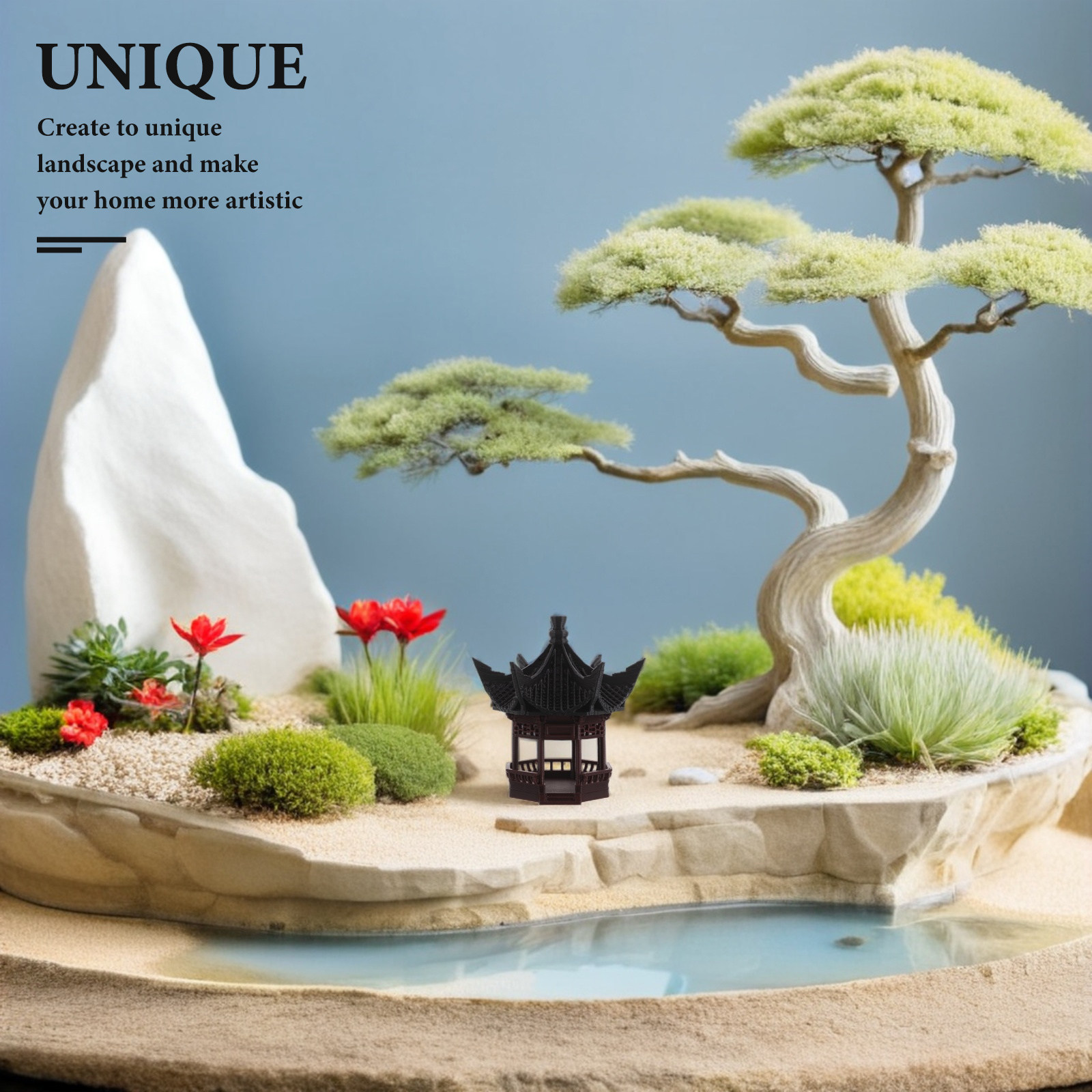 Mini Pagode Compacte Décorativ - Bonsai Garden Display avis et prix